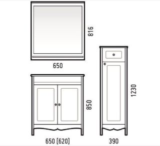 Пенал Corozo Блюз 40см белый SD-00000031